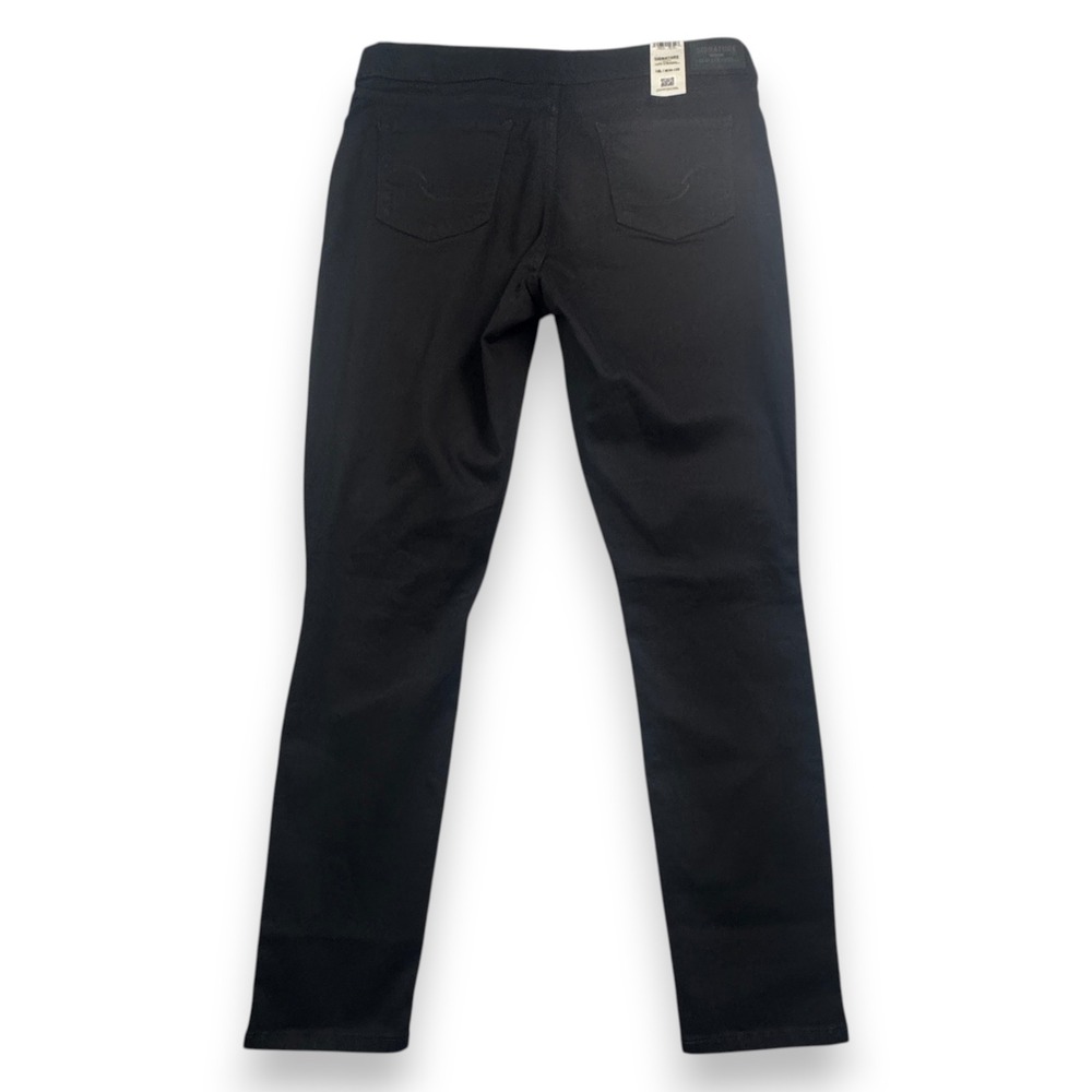 Signature Levi Strauss Totally Shaping Pull-On Skinny Black Jeans 18L W34 L32 - Picture 2 of 16